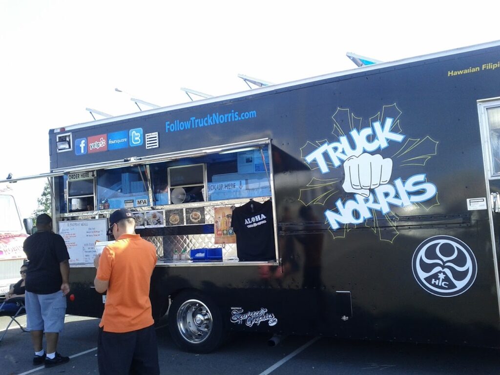 Photo taken at the IE food truck festival in Ontario, California 2012
